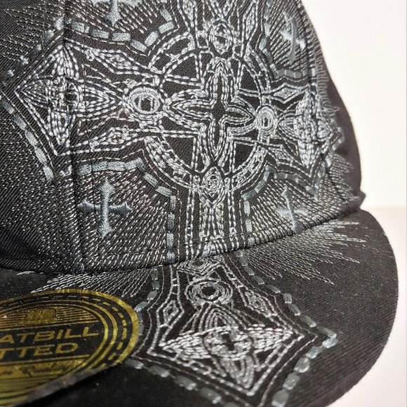 Flat Bill Hat, Crosses Designs, Label shows “Explicit” - Picture 6 of 8
